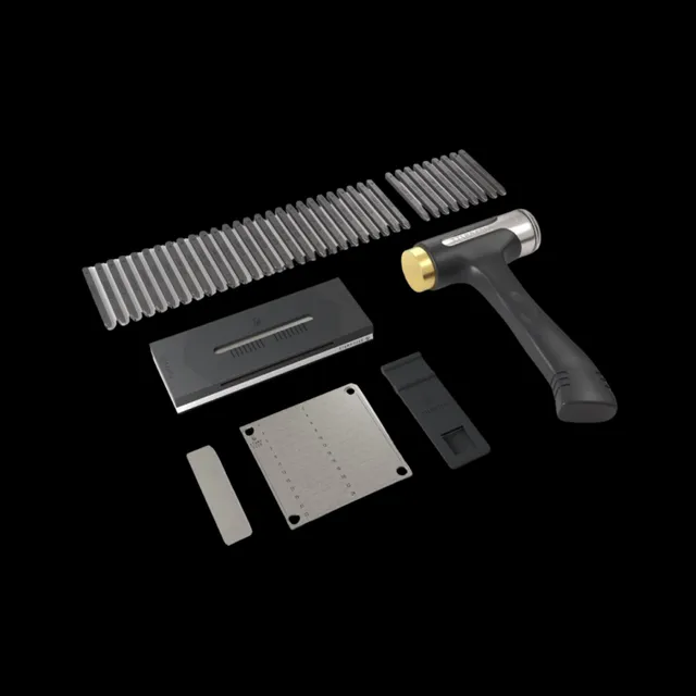 Титановий набір Stamp Seed Deluxe Titanium (Пластина + Молоток + Штампи)