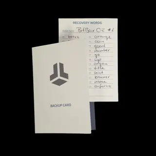 Резервні карти для сід-фрази BitBox (3 шт.)
